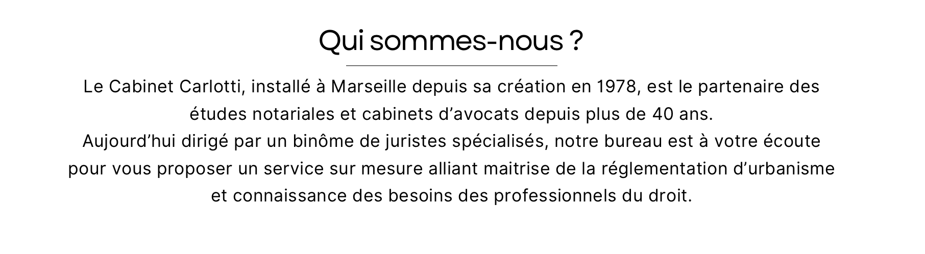 Qui sommes nous ?